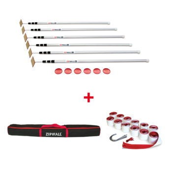 Buy a ZipWall<small><sup>®</sup></small>12 6-Pack — Get a Heavy-Duty Zipper 12-Pack and a Carry Bag FREE!