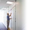 ZipWall Foamrail Span adjustable tapeless seal in-use commercial