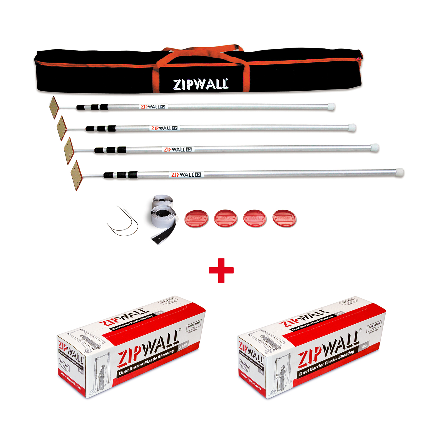 slp4_py50_web Buy a ZipWall®12 4-Pack — Get 2 Boxes of ZipWall® Dust Barrier Plastic Sheeting FREE!
