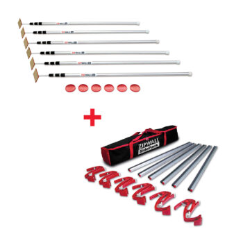 Get a ZipWall<small><sup>®</sup></small> 12 –  6-Pack and a SidePack™ Wall Mount Kit for Only $549!