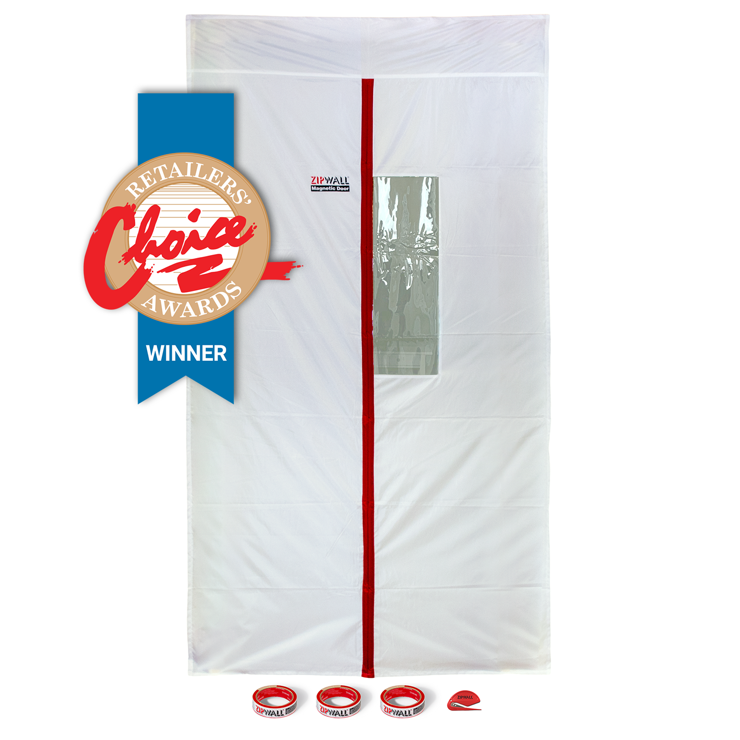 ZipDoor® Magnetic Door Kit - ZipWall Dust Barrier System