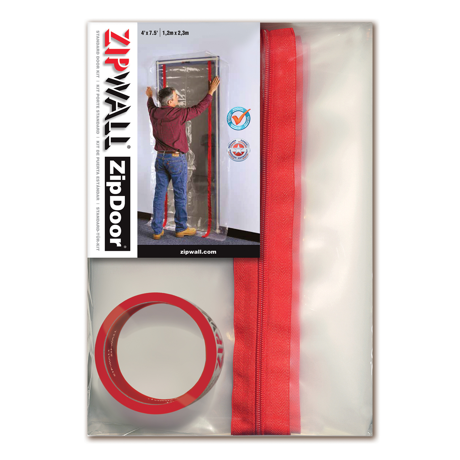 Zipwall Double Sided Tape for Dust Barriers T150, Size: 1 in