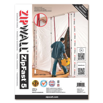 ZipWall ZipFast Reusable Barrier Panels 5 feet product residential