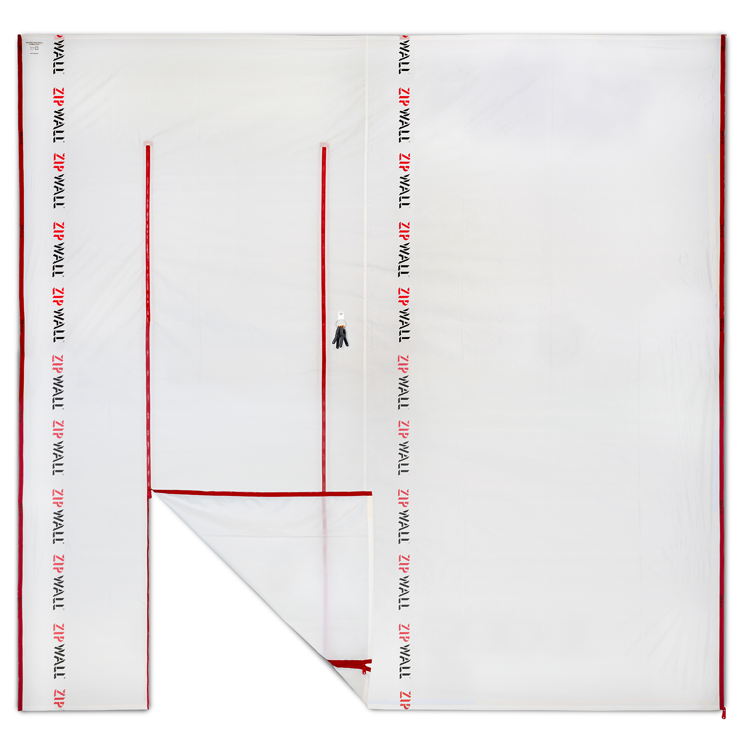 ZipWall® A Quick Temporary Spray Booth - ZipWall Dust Barrier System