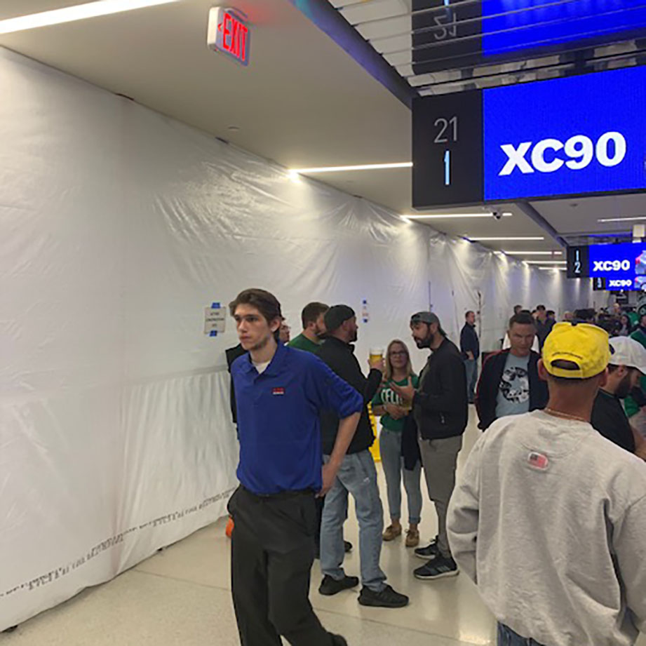 Zipwall Containing Dust During Td Garden Remodel Zipwall Dust