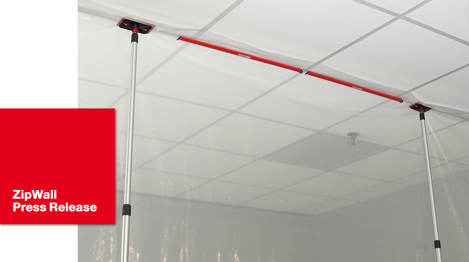 ZipWall Introduces MagStrip for Drop Ceilings