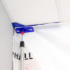 ZipWall Edge Head and non-skid Plate in-use with drop ceiling commercial
