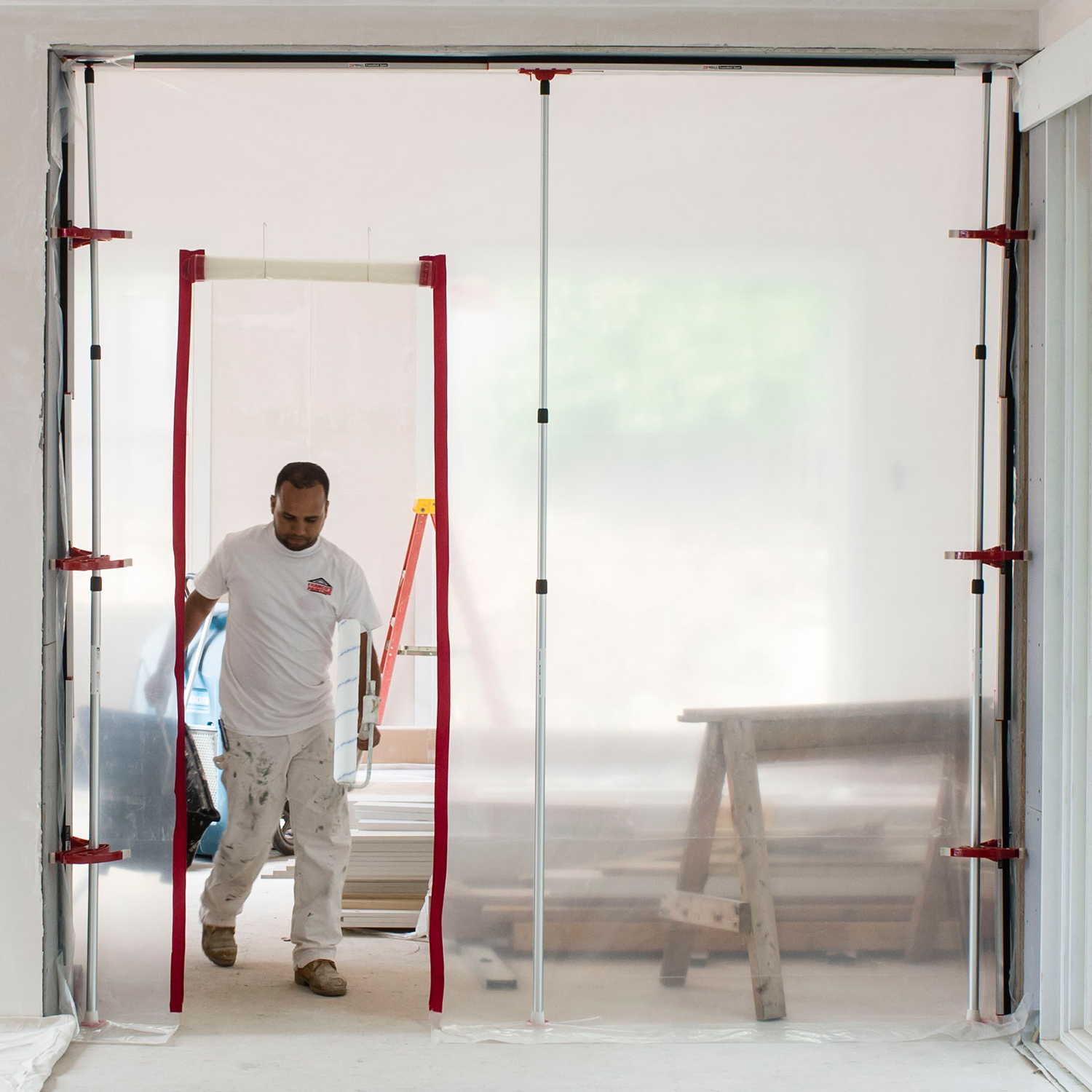 ZipWall Heavy Duty Zipper in-use commercial-residential