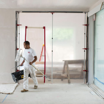 ZipWall Heavy Duty Zipper in-use commercial