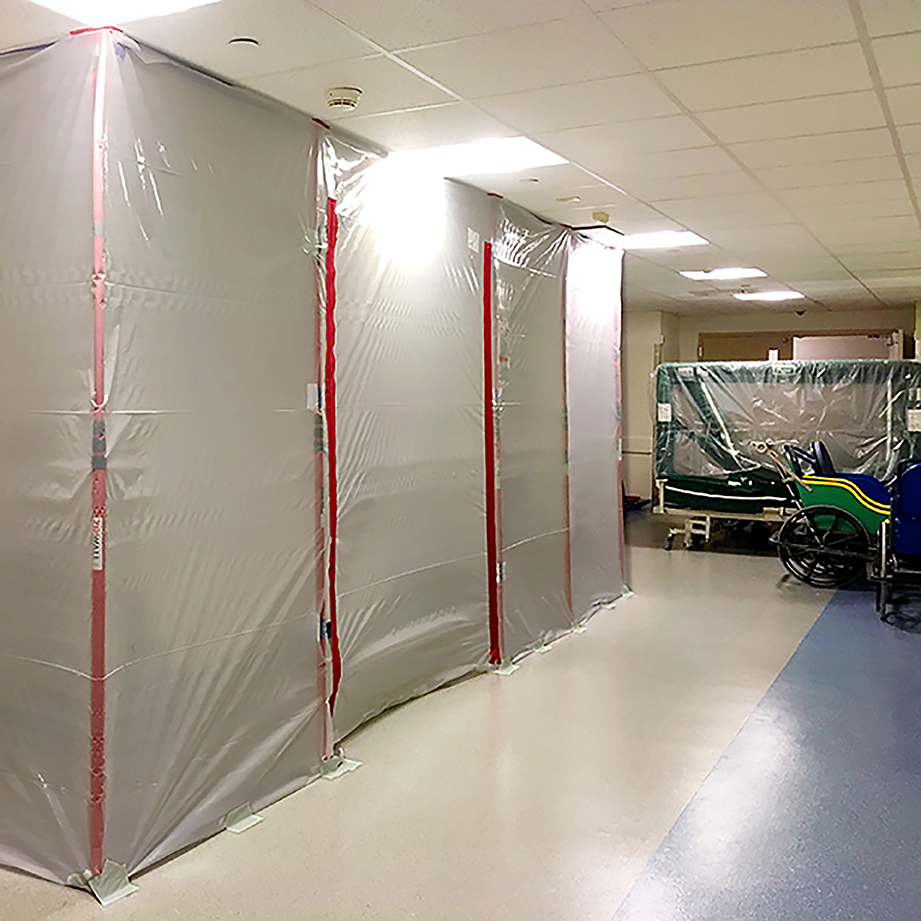 zipwall-hospital-renovation-healthcare-construction-containment-barrier-basement