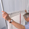 ZipWall Magnetic Dust Barrier Door mdk in-use commercial and residential