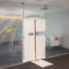 ZipWall Magnetic Dust Barrier Door mdk in-use commercial and residential