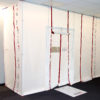 ZipWall Magnetic Dust Barrier Door mdk in-use commercial