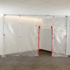 ZipWall Span Kit in use Commercial