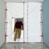 ZipWall Zipfast Hatch Panel in-use commercial